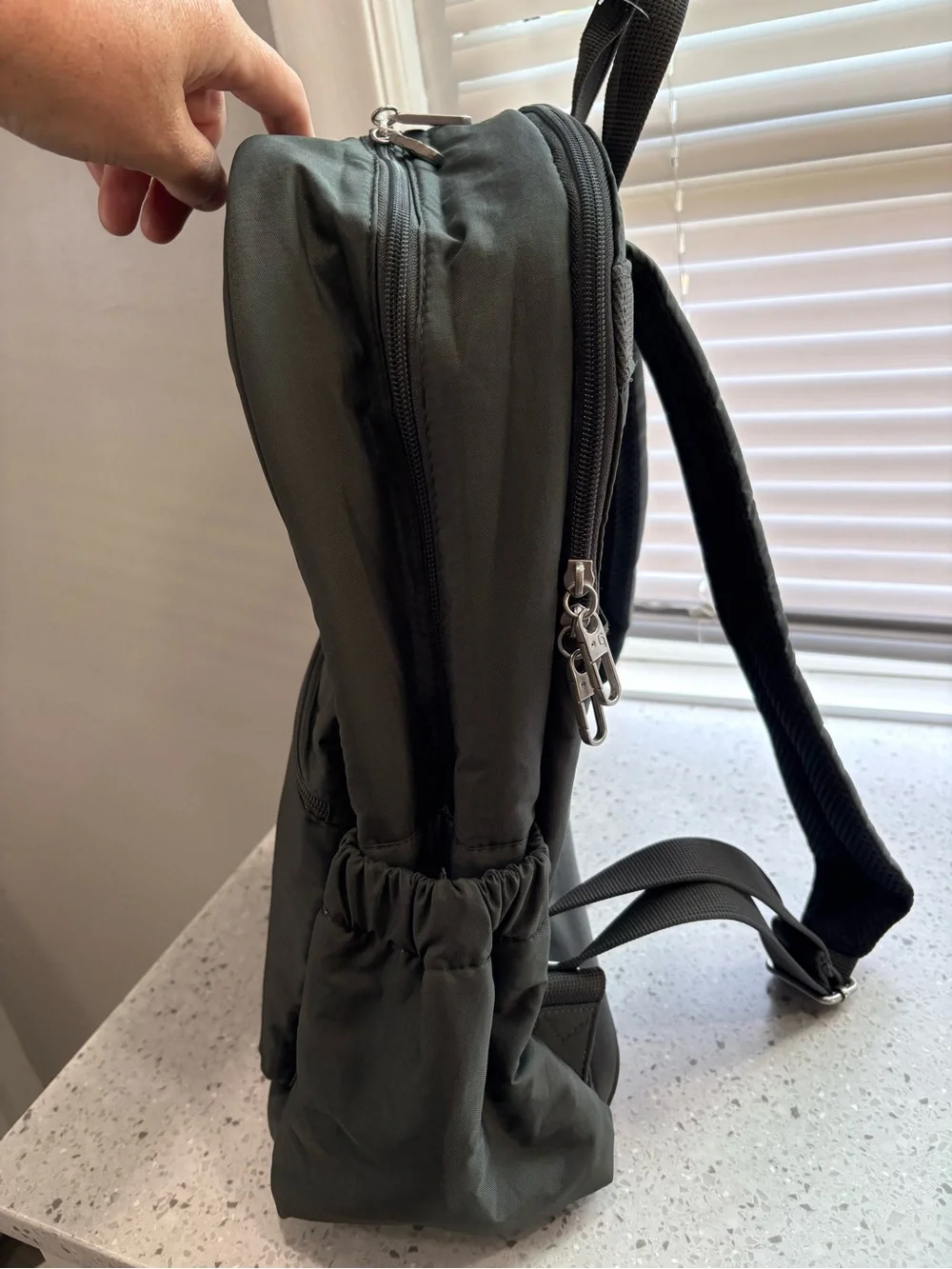 NWT Baggallini Securtex Anti-Theft Laptop Backpack in black